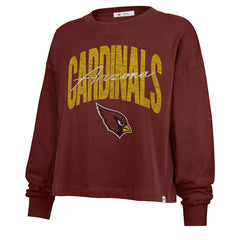 Arizona Cardinals 47 brand '47 Women's Muse Sydney Long Sleeve Cropped T-Shirt