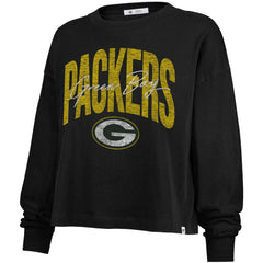 Green Bay Packers 47 brand '47 Women's Muse Sydney Long Sleeve Cropped T-Shirt