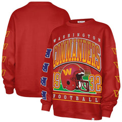 Washington Commanders 47 brand '47 Women's Go Big Oversized Pullover Sweatshirt