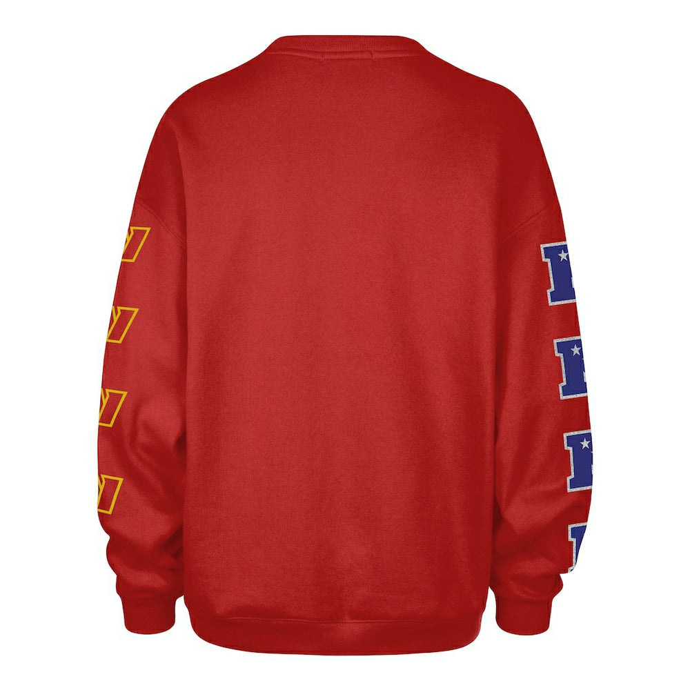 Washington Commanders 47 brand '47 Women's Go Big Oversized Pullover Sweatshirt