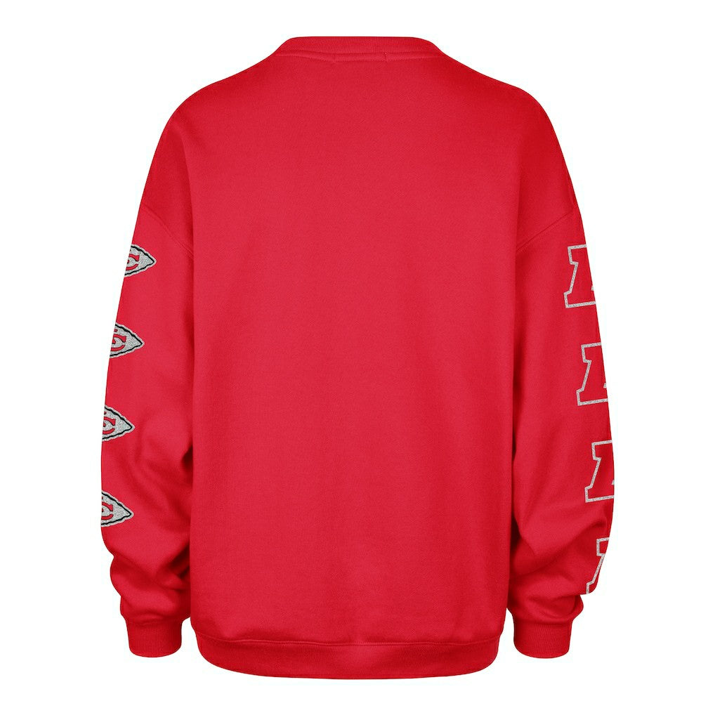 Kansas City Chiefs 47 brand '47 Women's Go Big Oversized Pullover Sweatshirt