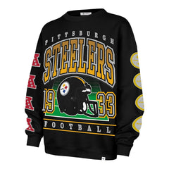 Pittsburgh Steelers 47 brand '47 Women's Go Big Oversized Pullover Sweatshirt
