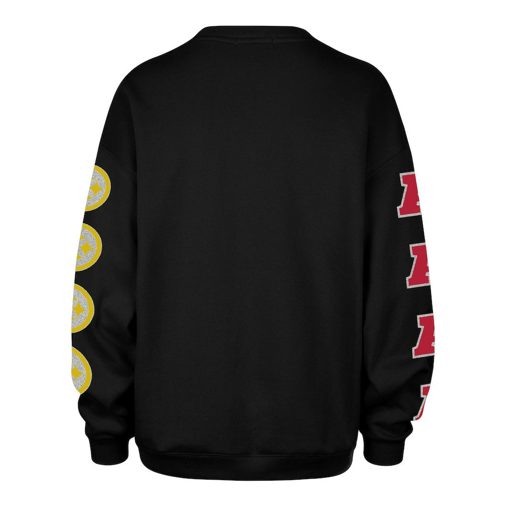 Pittsburgh Steelers 47 brand '47 Women's Go Big Oversized Pullover Sweatshirt