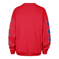 San Francisco 49ers 47 brand '47 Women's Go Big Oversized Pullover Sweatshirt