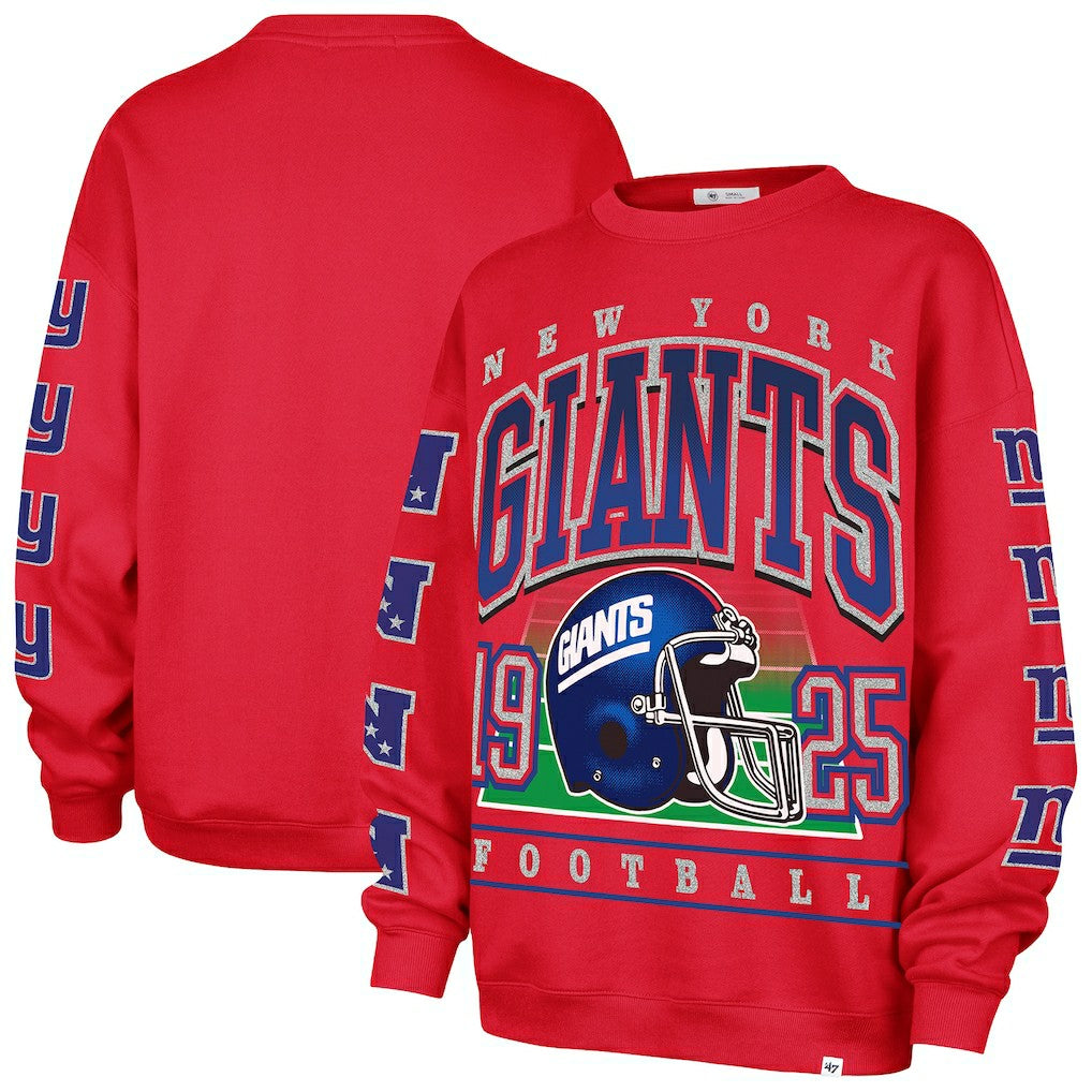 New York Giants 47 brand '47 Women's Go Big Oversized Pullover Sweatshirt