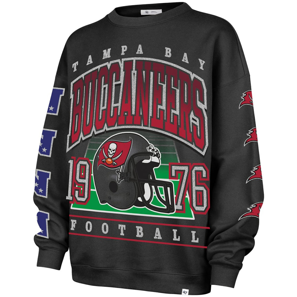 Tampa Bay Buccaneers 47 brand '47 Women's Go Big Oversized Pullover Sweatshirt