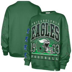 Philadelphia Eagles 47 brand '47 Women's Go Big Oversized Pullover Sweatshirt