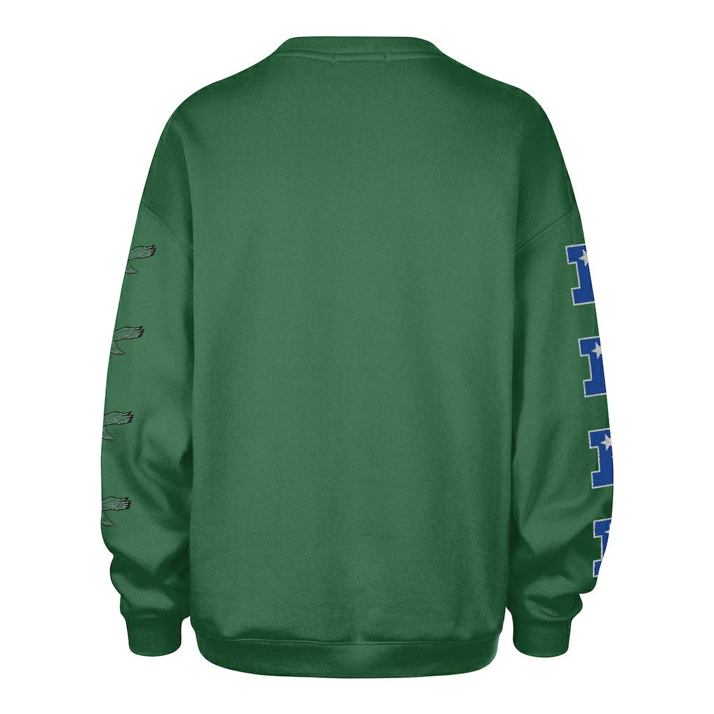 Philadelphia Eagles 47 brand '47 Women's Go Big Oversized Pullover Sweatshirt