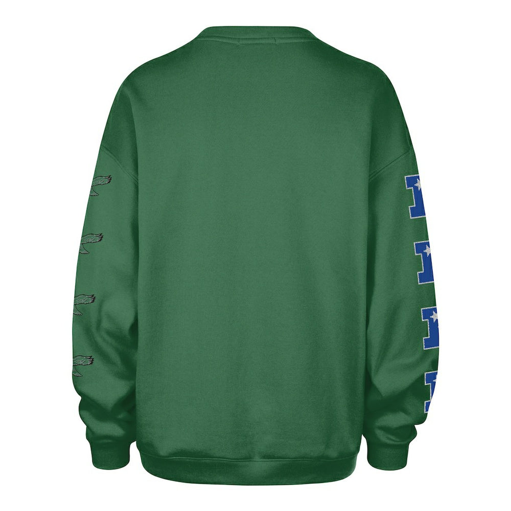 Philadelphia Eagles 47 brand '47 Women's Go Big Oversized Pullover Sweatshirt