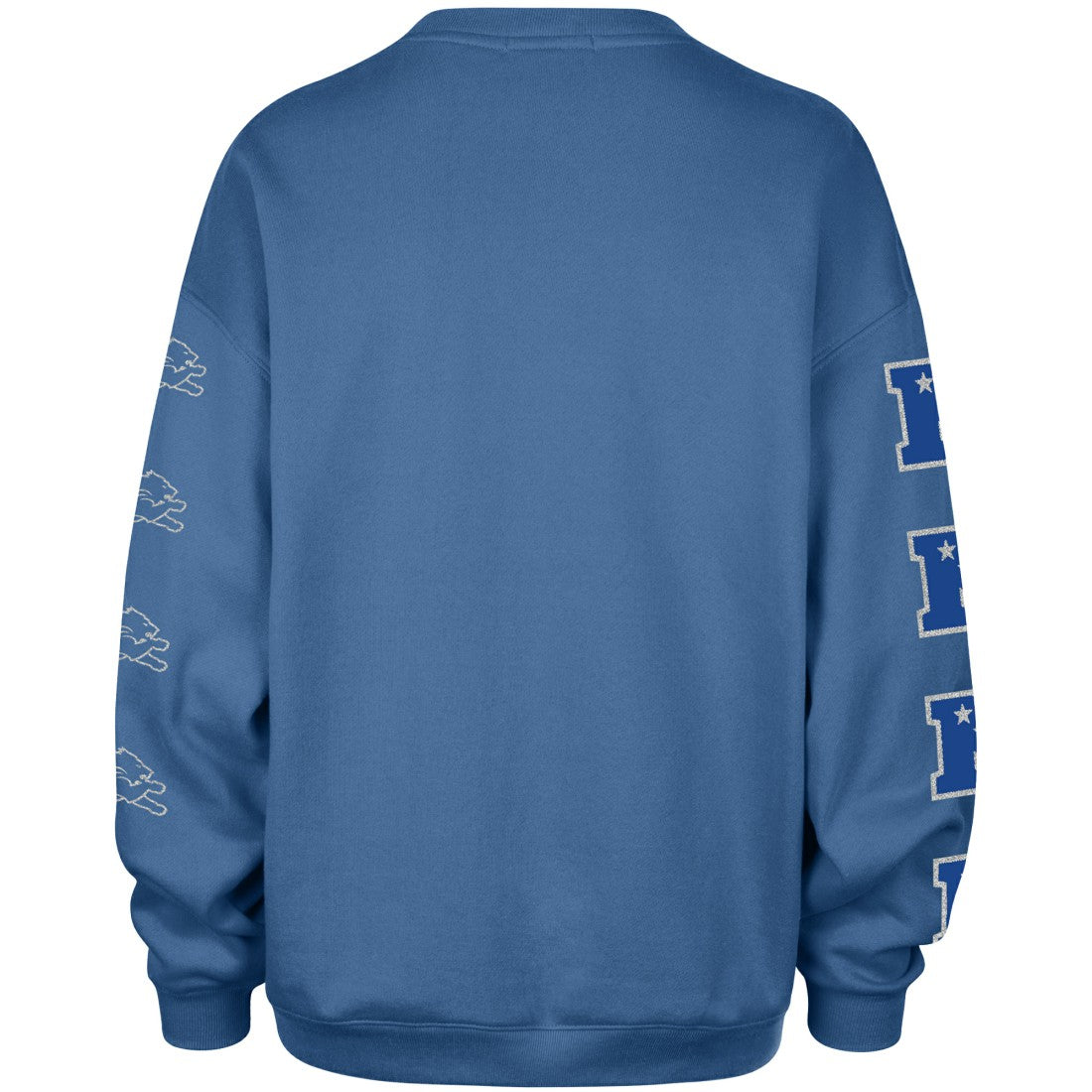 Detroit Lions 47 brand '47 Women's Go Big Oversized Pullover Sweatshirt