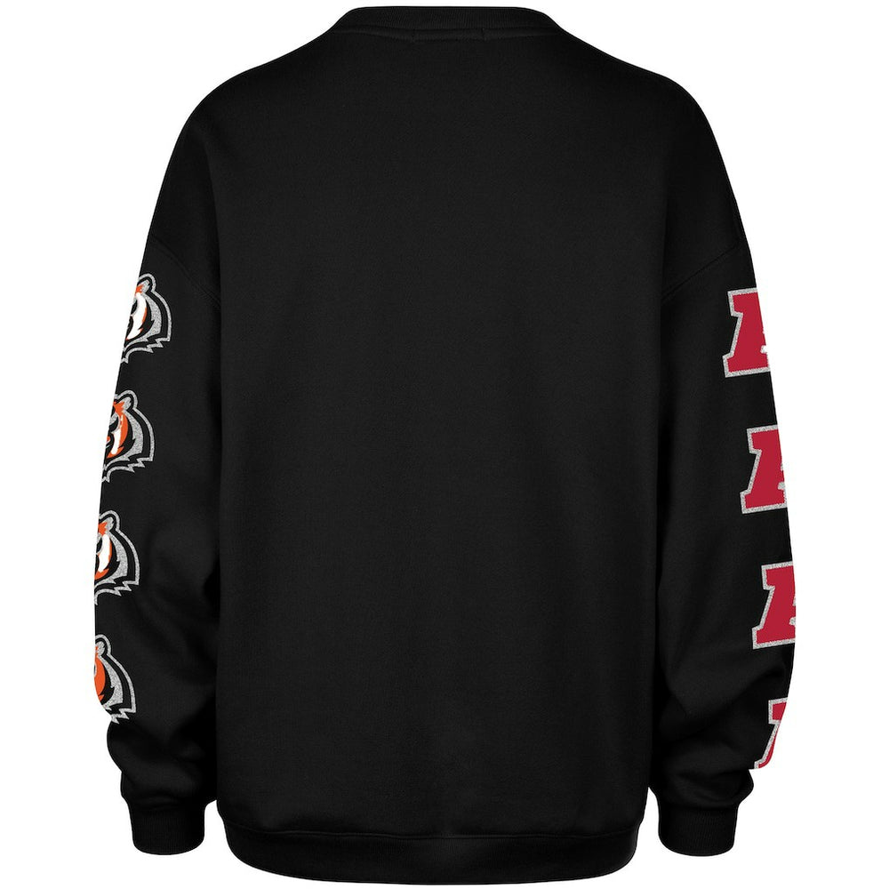 Cincinnati Bengals 47 brand '47 Women's Go Big Oversized Pullover Sweatshirt