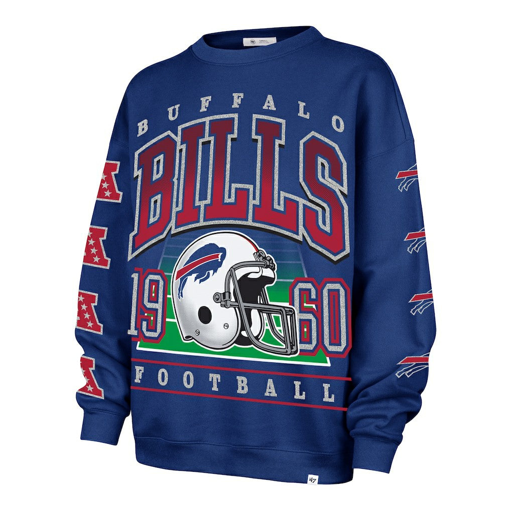 Buffalo Bills 47 brand '47 Women's Go Big Oversized Pullover Sweatshirt