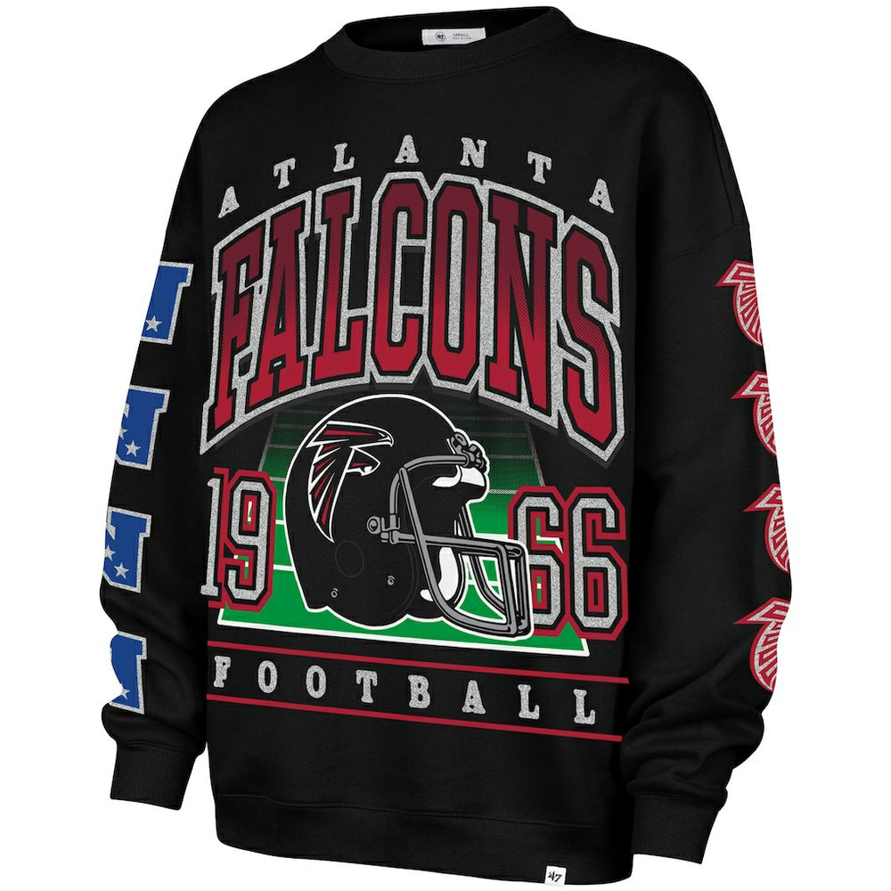 Atlanta Falcons 47 brand '47 Women's Go Big Oversized Pullover Sweatshirt