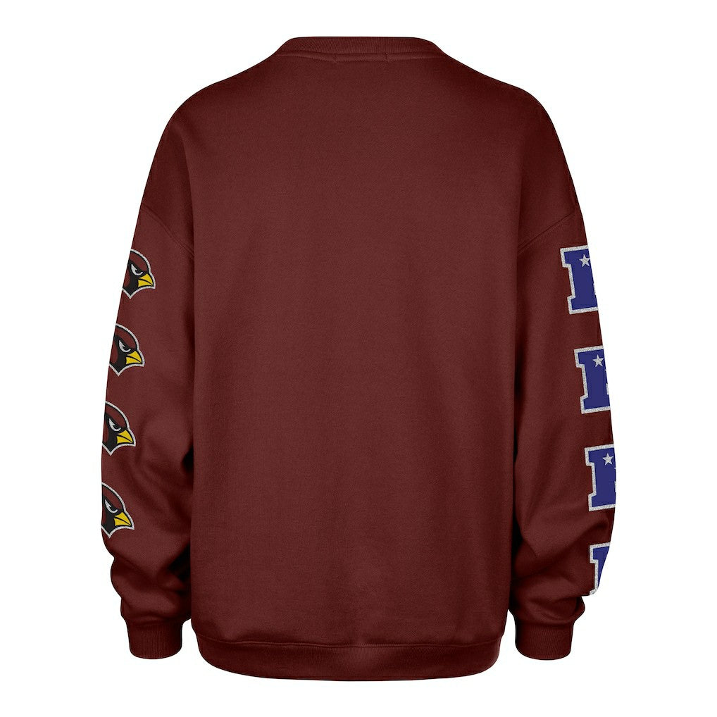 Arizona Cardinals 47 brand '47 Women's Go Big Oversized Pullover Sweatshirt