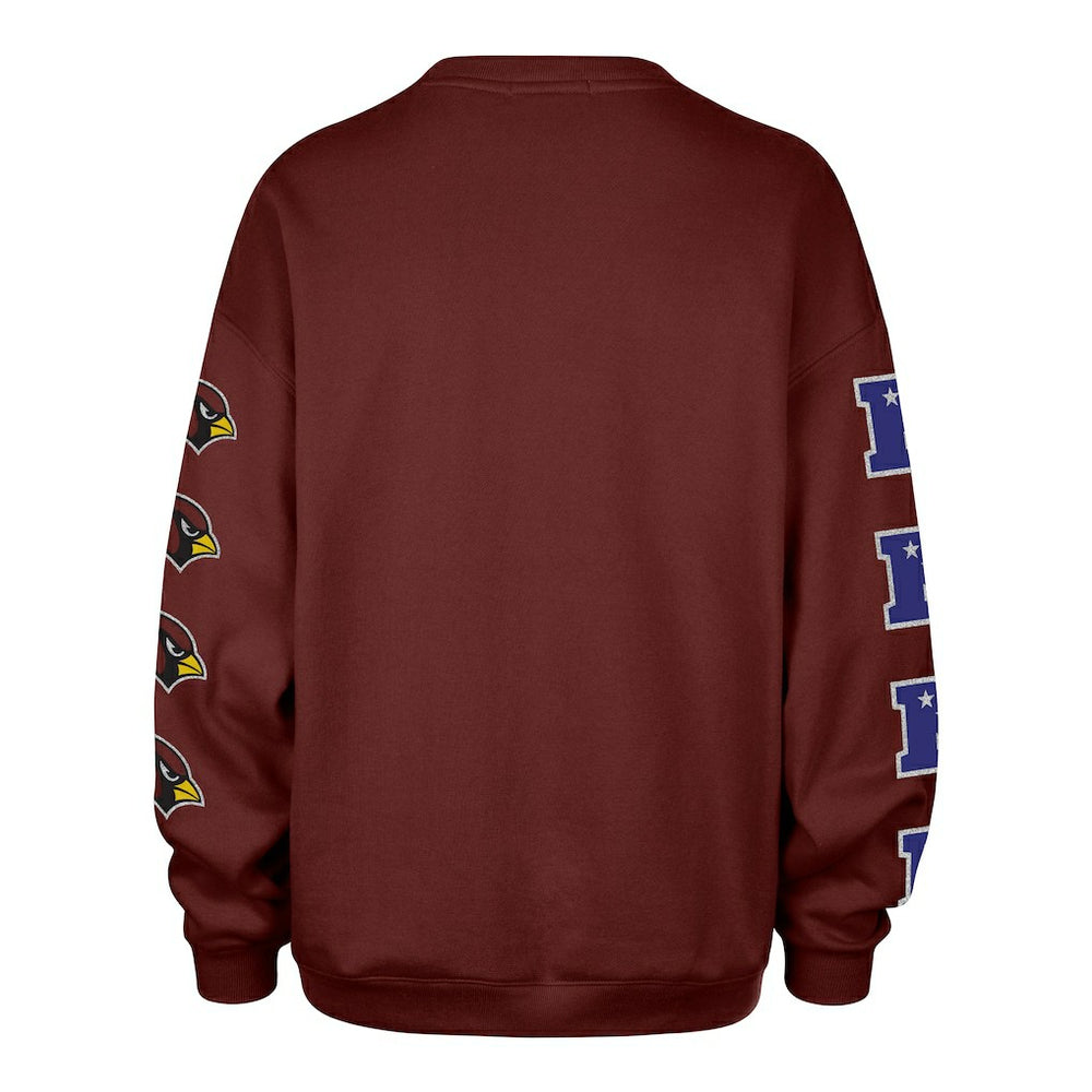 Arizona Cardinals 47 brand '47 Women's Go Big Oversized Pullover Sweatshirt