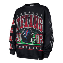 Houston Texans 47 brand '47 Women's Go Big Oversized Pullover Sweatshirt