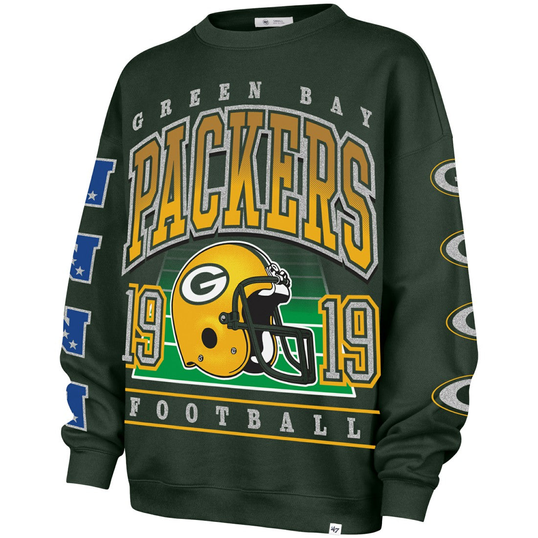 Green Bay Packers 47 brand '47 Women's Go Big Oversized Pullover Sweatshirt