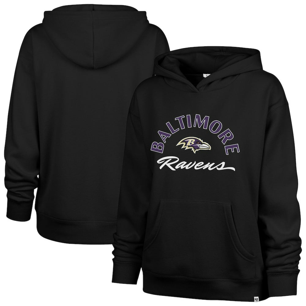 Baltimore Ravens 47 brand '47 Women's Whirlwind Naomi Pullover Hoodie
