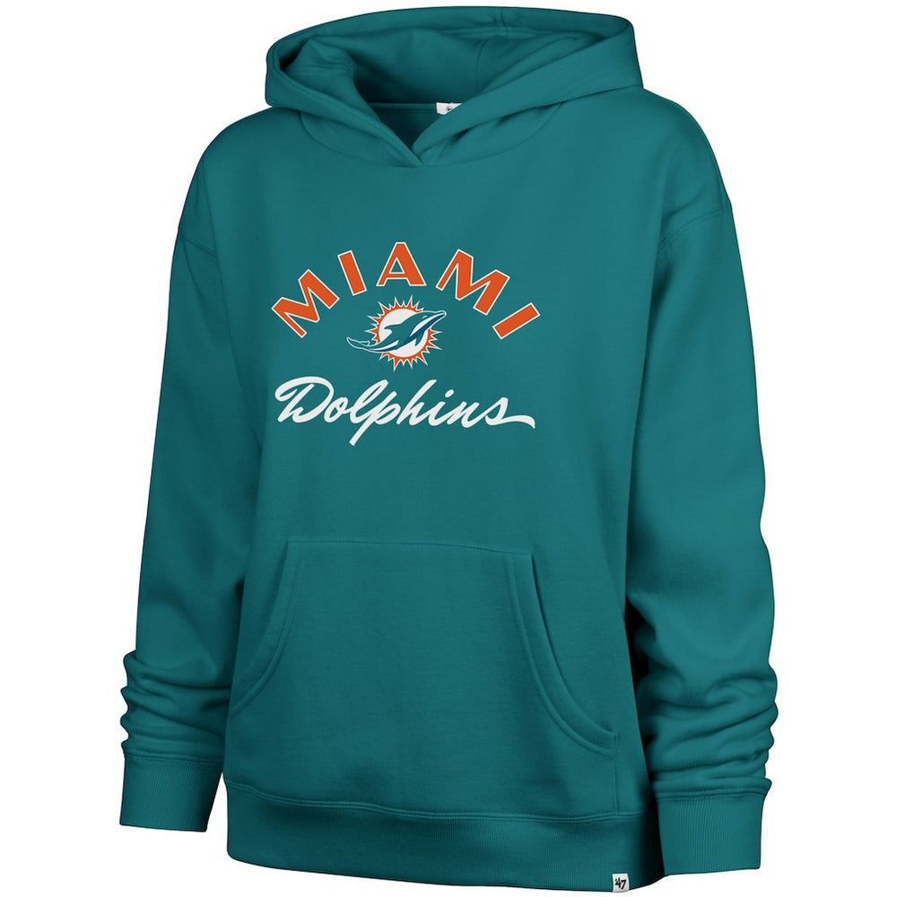 Miami Dolphins 47 brand '47 Women's Whirlwind Naomi Pullover Hoodie