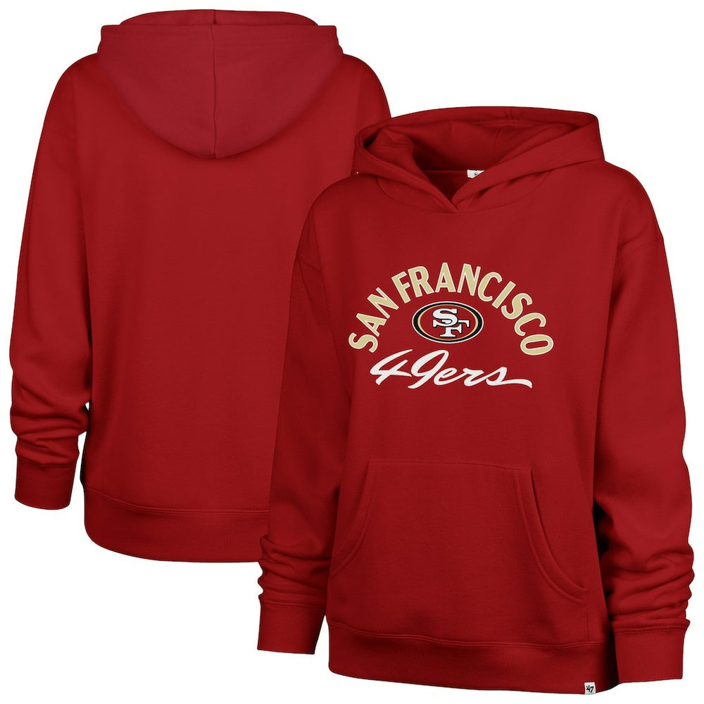 San Francisco 49ers 47 brand '47 Women's Whirlwind Naomi Pullover Hoodie