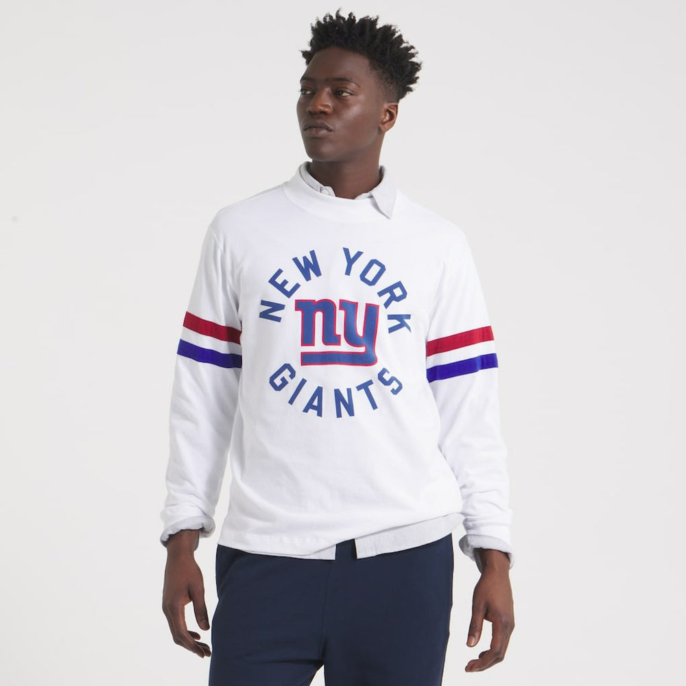 New York Giants  x Todd Snyder Premium Jersey Mock Neck Tee