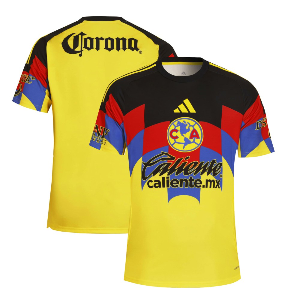 Club America 2025/26 Home Replica Jersey Yellow - Adidas