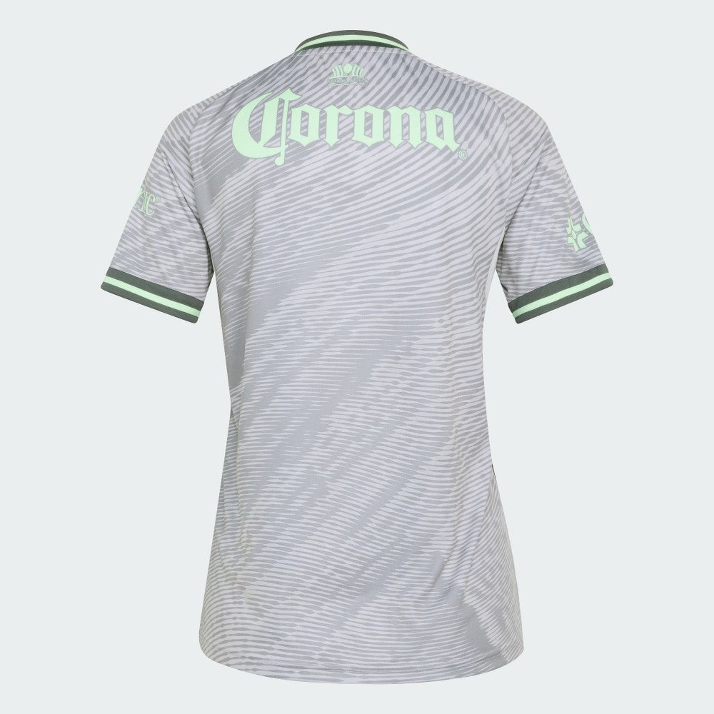 Club America Women's Third 2025/26 Replica Jersey Gray - Adidas