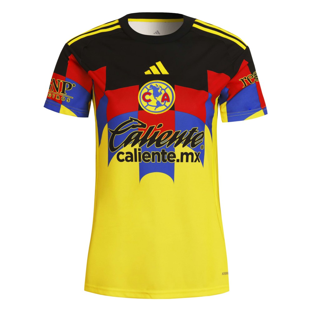 Club America Women's 2025/26 Home Replica Jersey Yellow - Adidas