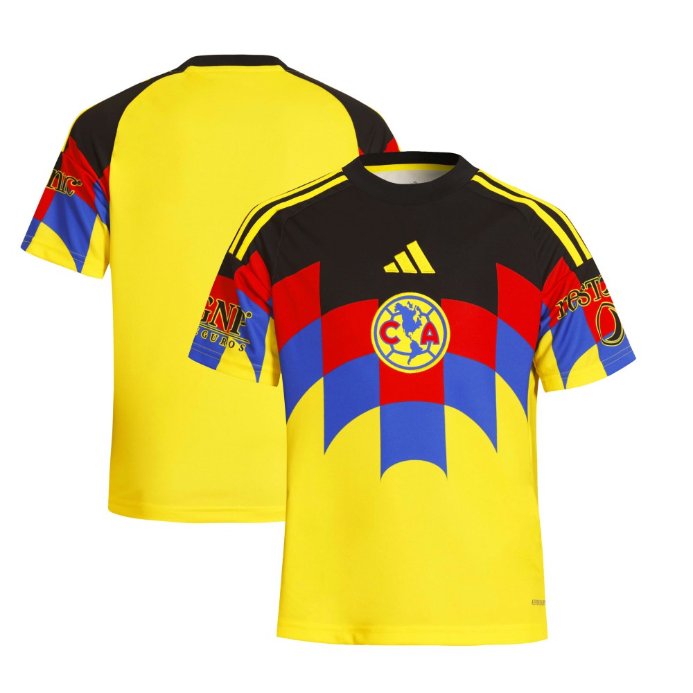Club America Youth 2025/26 Home Replica Jersey Yellow - Adidas