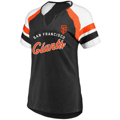San Francisco Giants Profile Women's Arched Notch Neck T-Shirt | MLB Online