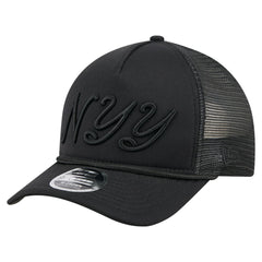 New York Yankees New Era City Initial 9FORTY A-Frame M-Crown Adjustable Trucker Hat | MLB Discount