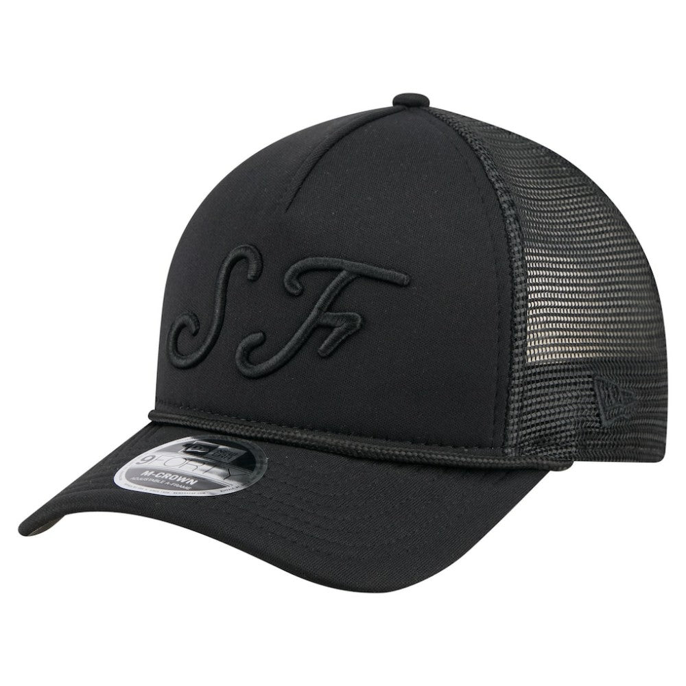 San Francisco Giants New Era City Initial 9FORTY A-Frame M-Crown Adjustable Trucker Hat | MLB Discount