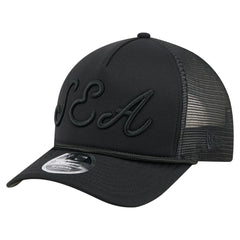 Seattle Mariners New Era City Initial 9FORTY A-Frame M-Crown Adjustable Trucker Hat | MLB US