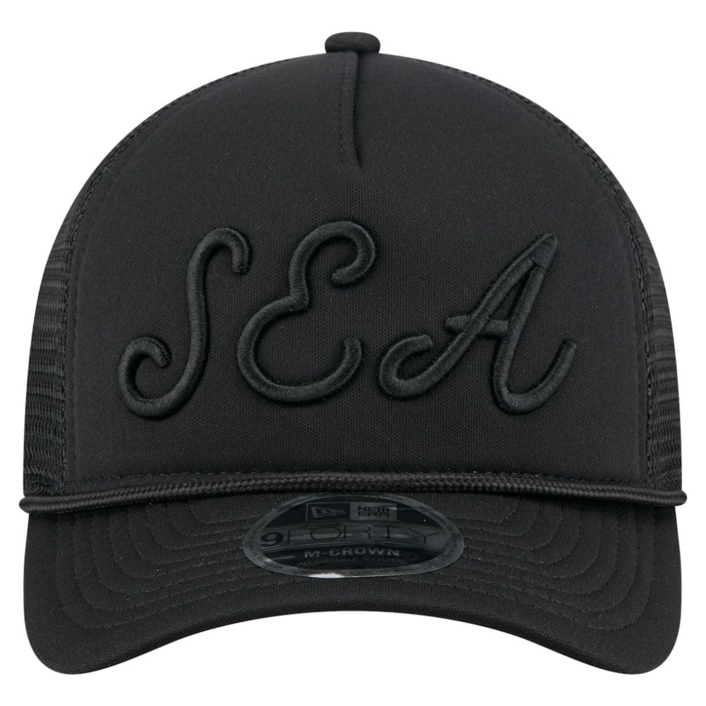 Seattle Mariners New Era City Initial 9FORTY A-Frame M-Crown Adjustable Trucker Hat | MLB US
