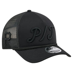 Pittsburgh Pirates New Era City Initial 9FORTY A-Frame M-Crown Adjustable Trucker Hat | MLB On Sale