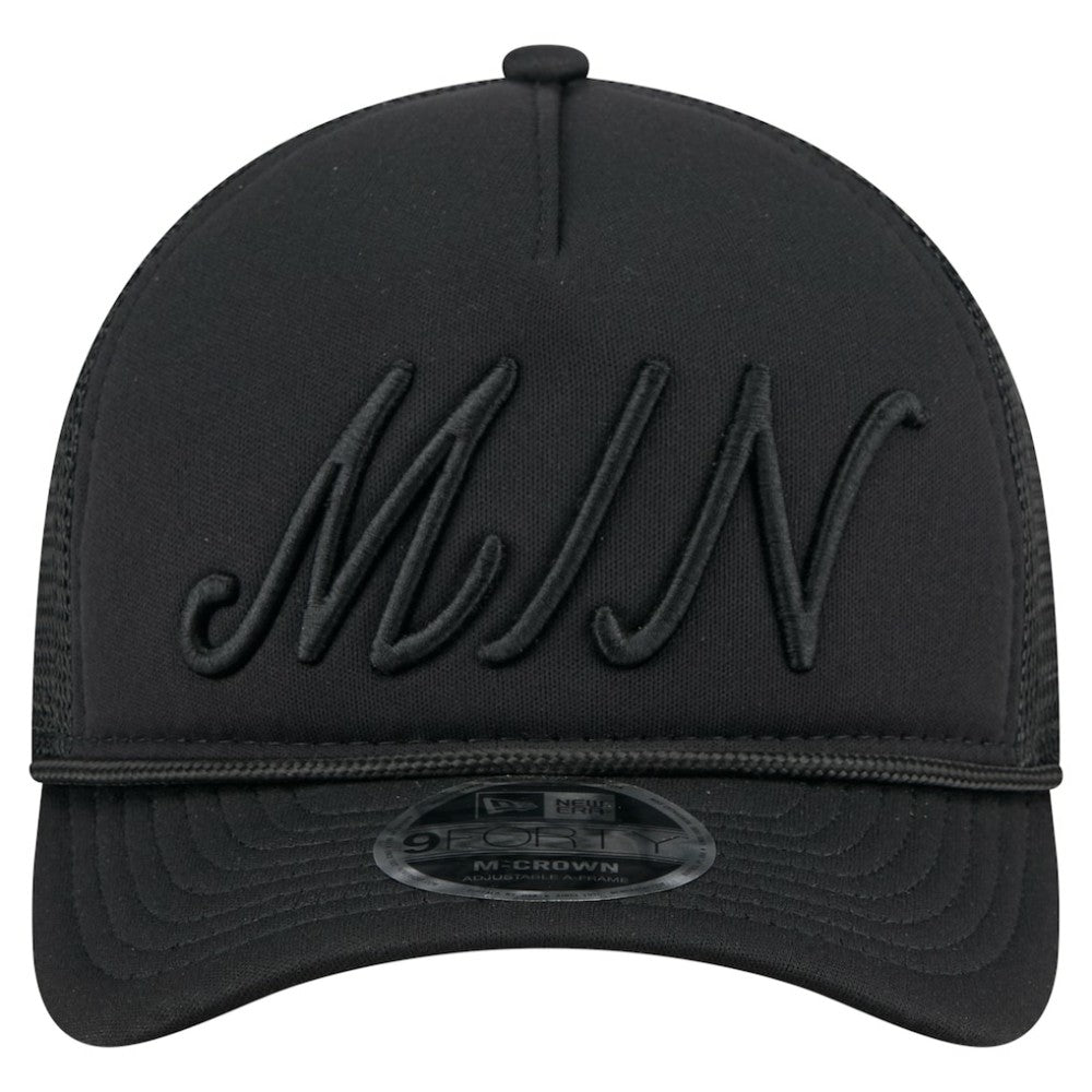 Minnesota Twins New Era City Initial 9FORTY A-Frame M-Crown Adjustable Trucker Hat | MLB Discount