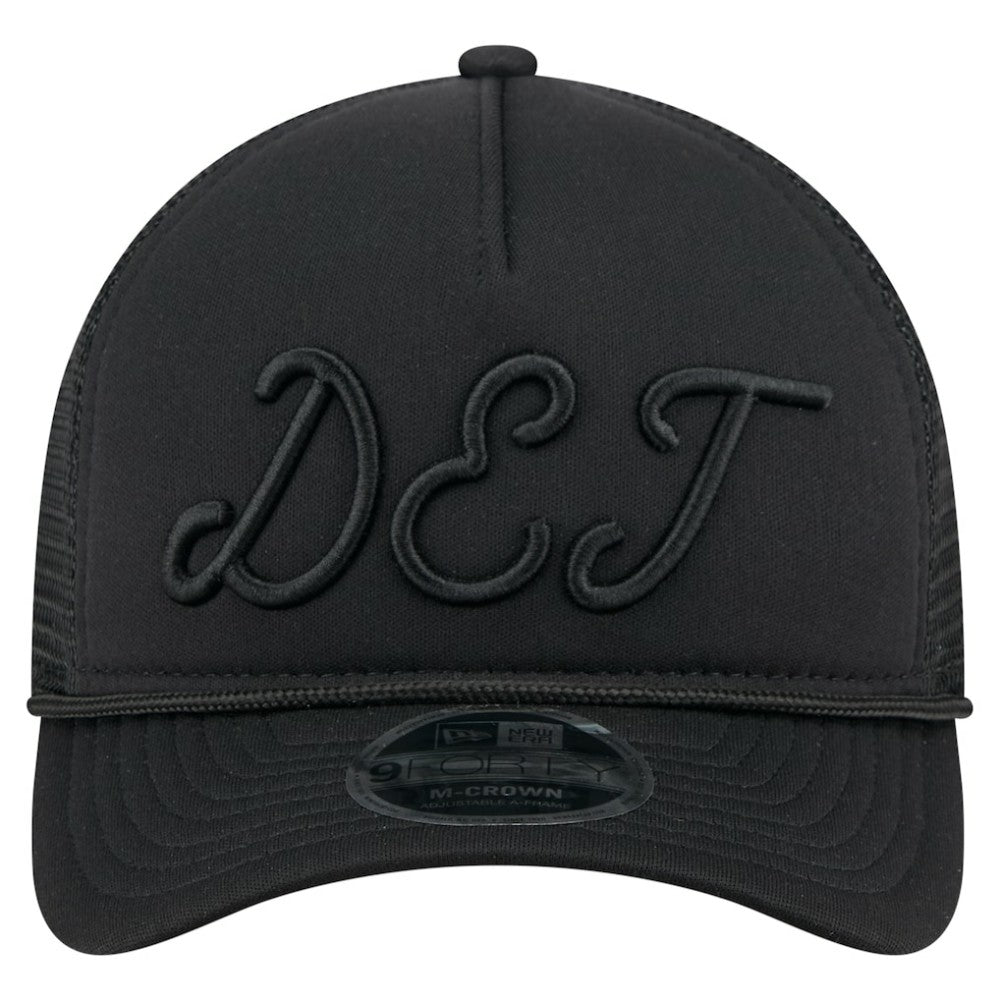 Detroit Tigers New Era City Initial 9FORTY A-Frame M-Crown Adjustable Trucker Hat | MLB US