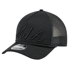 Miami Marlins New Era City Initial 9FORTY A-Frame M-Crown Adjustable Trucker Hat | MLB Near me