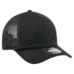 Miami Marlins New Era City Initial 9FORTY A-Frame M-Crown Adjustable Trucker Hat | MLB Near me