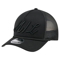 Milwaukee Brewers New Era City Initial 9FORTY A-Frame M-Crown Adjustable Trucker Hat | MLB Shop
