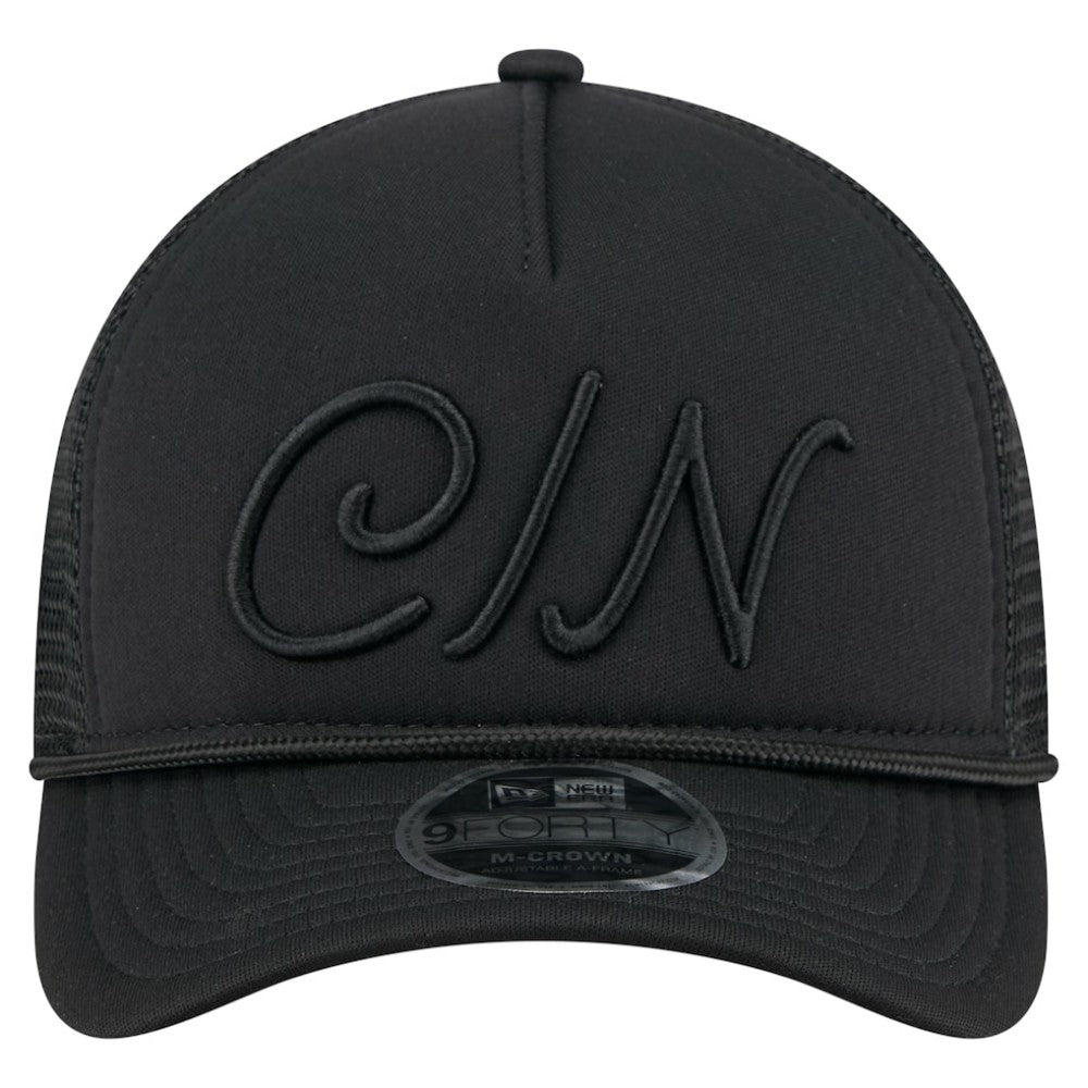 Cincinnati Reds New Era City Initial 9FORTY A-Frame M-Crown Adjustable Trucker Hat | MLB Outlet