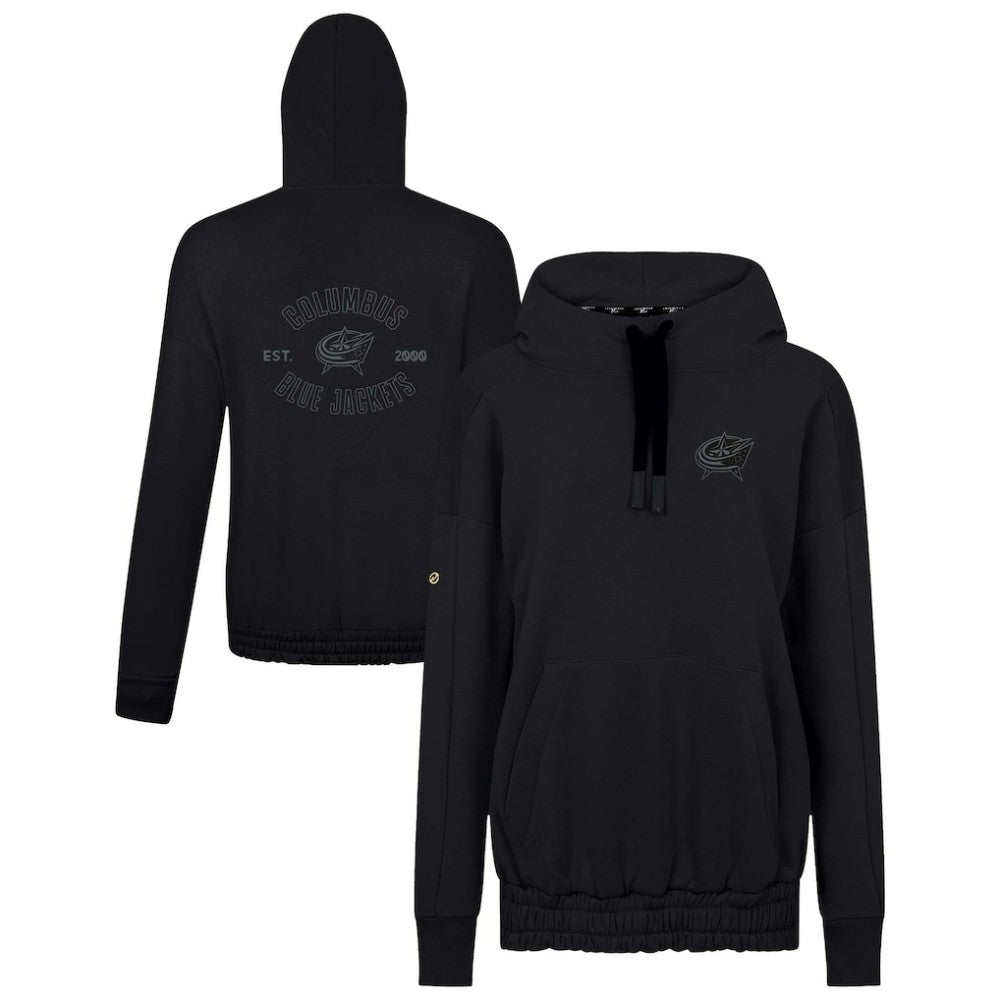 Columbus Blue Jackets Levelwear Women's Waterfall Nightfall Pullover Hoodie On Sale