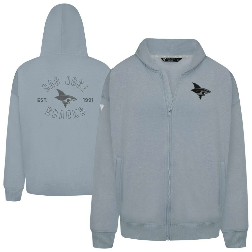 San Jose Sharks Levelwear Uphill Abyssal Full-Zip Hoodie On Sale