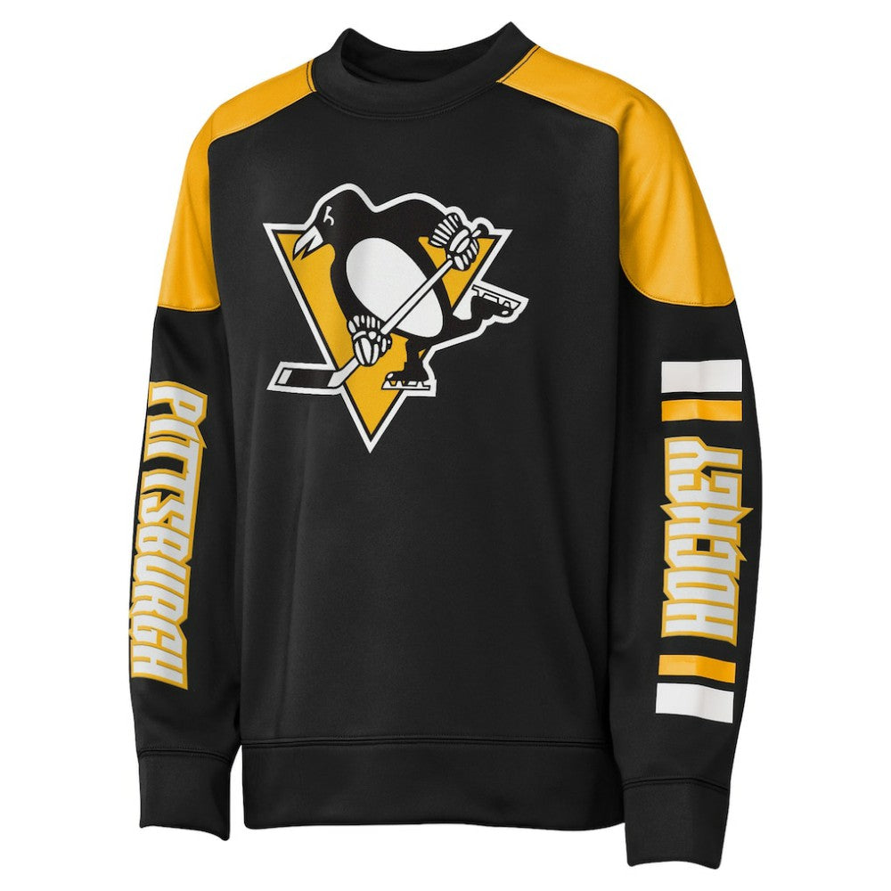 Sidney Crosby Pittsburgh Penguins Outerstuff Youth Best Defense Name & Number Crewneck Sweatshirt On Sale