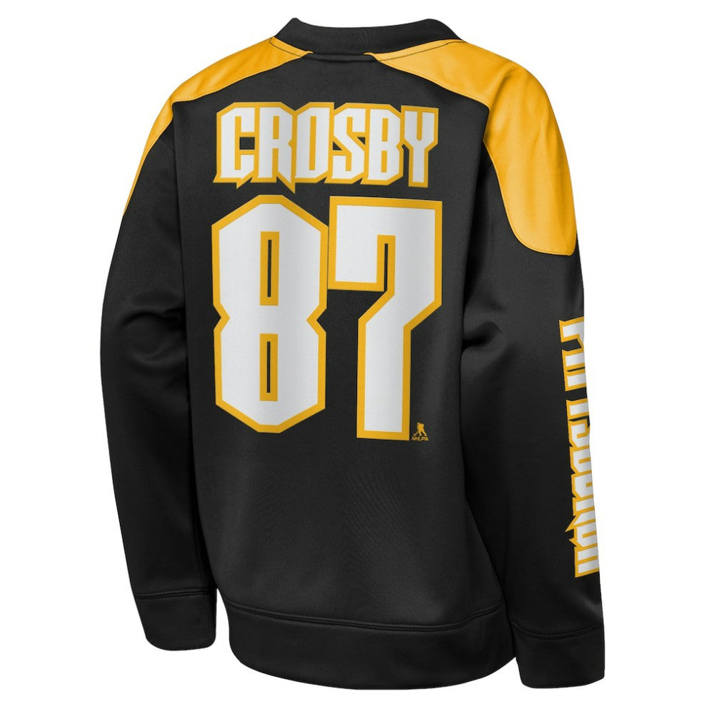 Sidney Crosby Pittsburgh Penguins Outerstuff Youth Best Defense Name & Number Crewneck Sweatshirt On Sale
