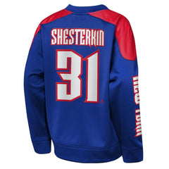 Igor Shesterkin New York Rangers Outerstuff Youth Best Defense Name & Number Crewneck Sweatshirt For Sale
