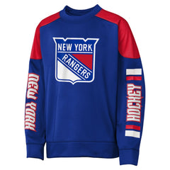 Mika Zibanejad New York Rangers Outerstuff Youth Best Defense Name & Number Crewneck Sweatshirt For Sale