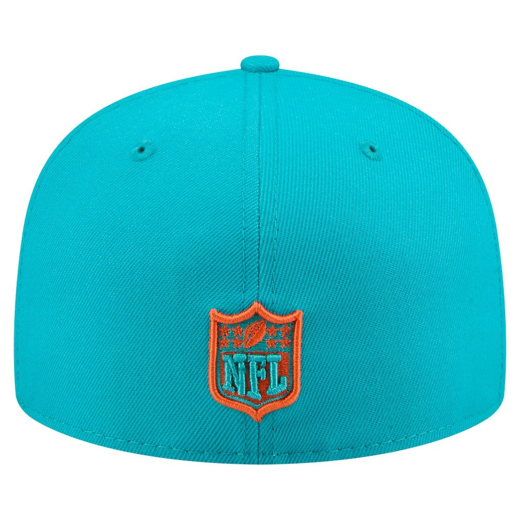 Miami Dolphins New Era State Stitch 59FIFTY Fitted Hat