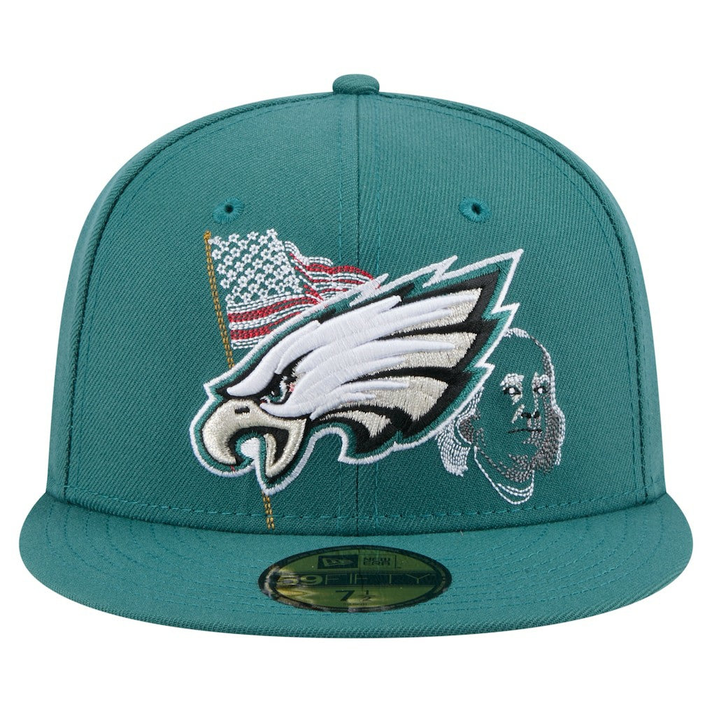 Philadelphia Eagles New Era State Stitch 59FIFTY Fitted Hat
