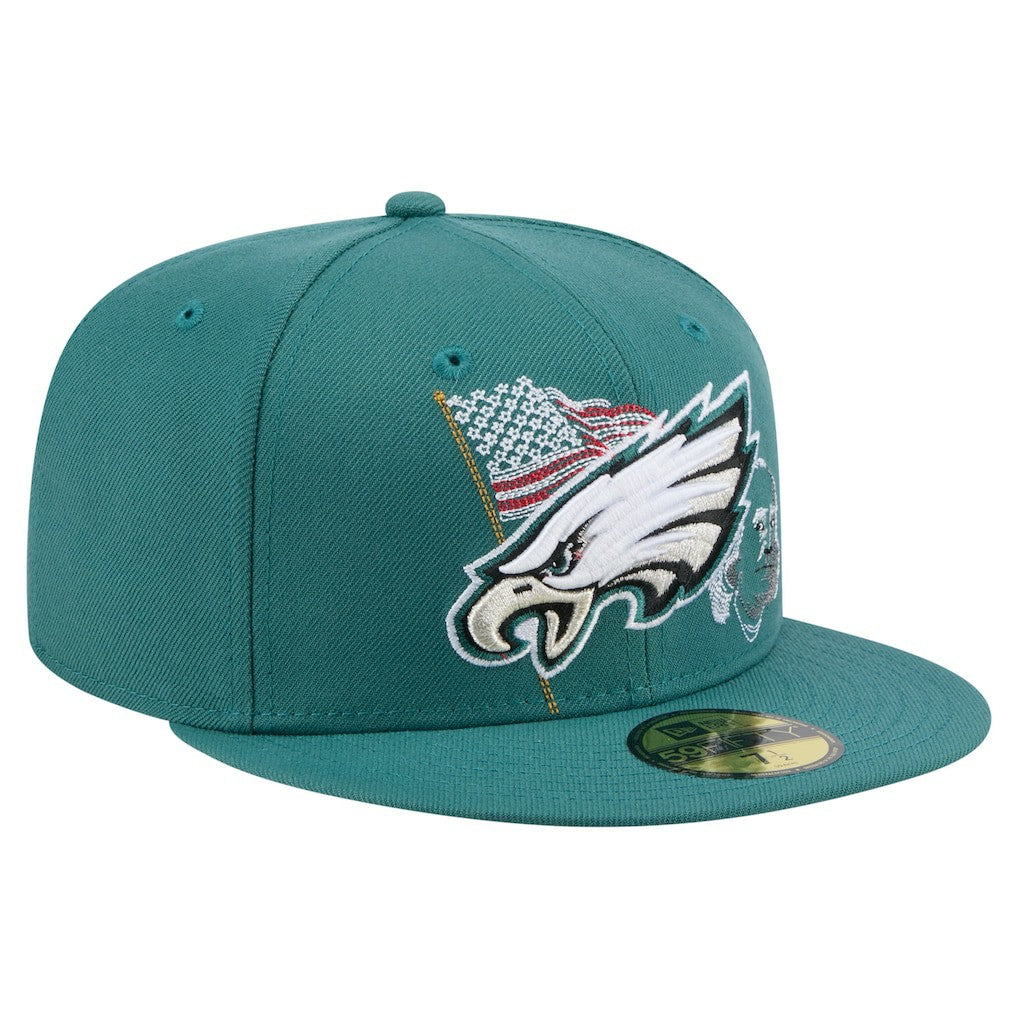 Philadelphia Eagles New Era State Stitch 59FIFTY Fitted Hat